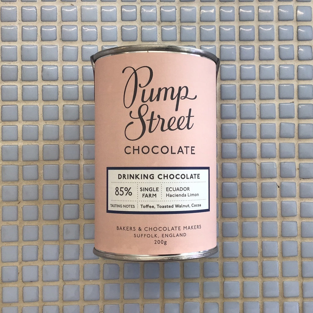 pump street drinking chocolate tin ecuador 85%