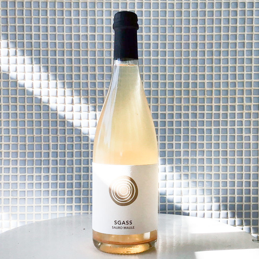 sauro maule ‘sgass’ sparkling white wine 2020