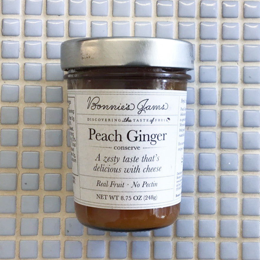 bonnie’s peach ginger jam conserve