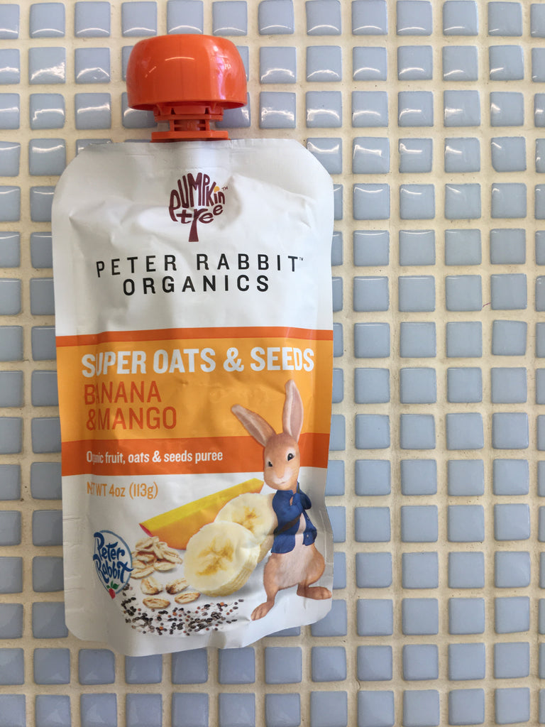 peter rabbit super oats & seeds banana mango puree