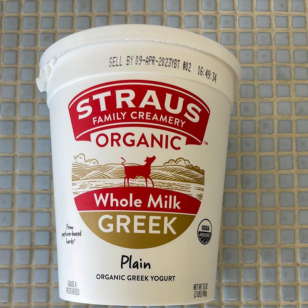 straus family greek yogurt 32oz